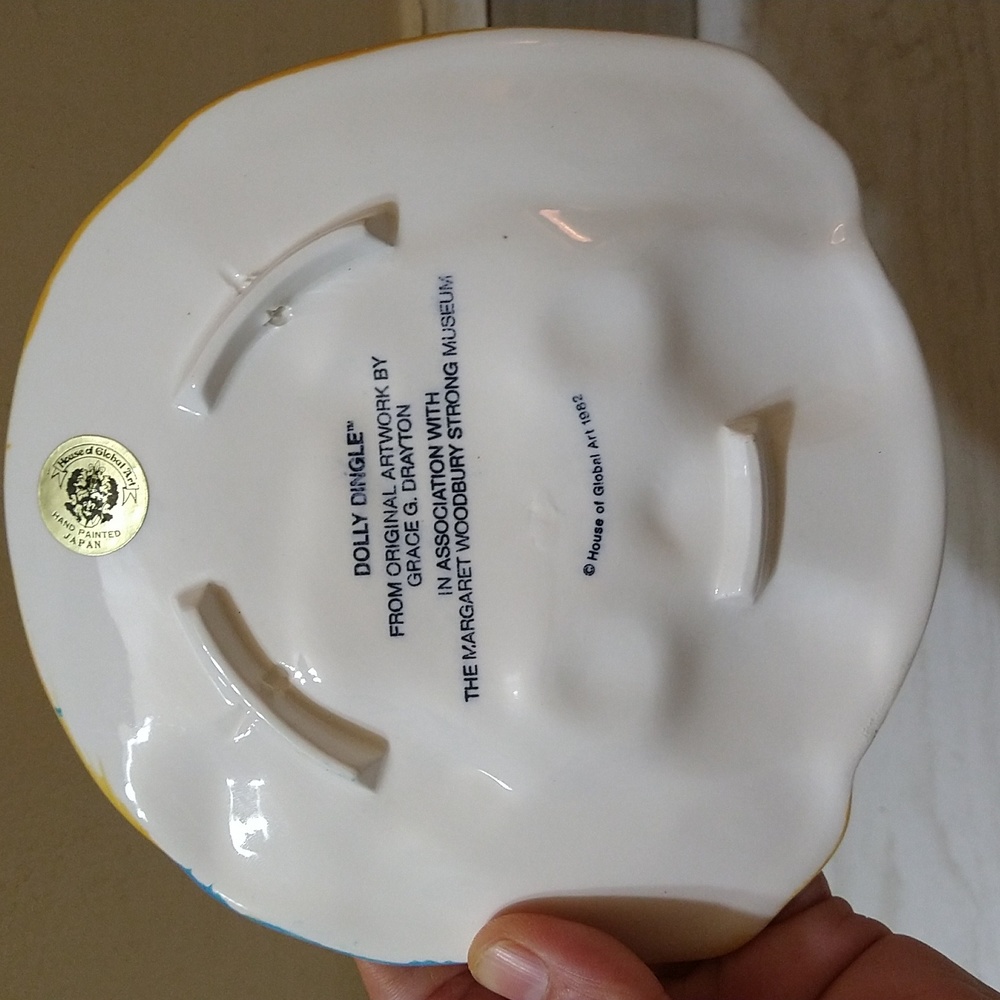 Vintage RARE 1982 House Of Global Art Dolly Dingle 5.5" Plate - Picture 2 of 2